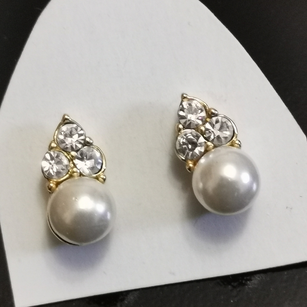 Pearl Diamond Earrings